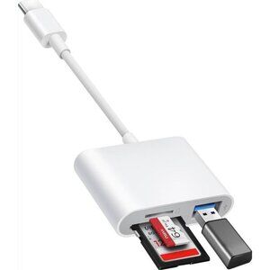 BnmxTek USB-C SD Card Reader 3-Port Adapter New in Box